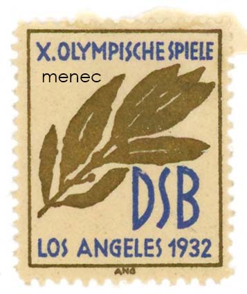 Saksa, X. Olympische Spiele Los Angeles 1932, mainosmerkki 