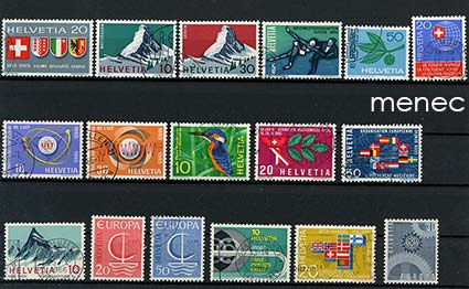 Sveitsi, erikoismerkit 1965-1967 