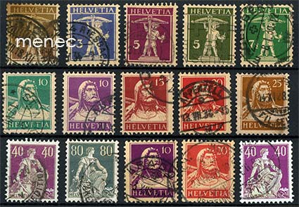 Sveitsi, Tell-sarjoja 1925-1934 