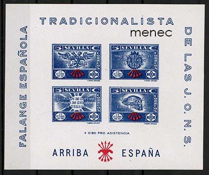 Espanja, sisällissota, Falange Espanola Tradicionalista, pienoisarkki 