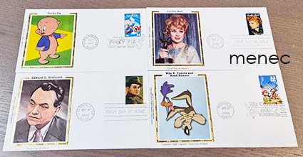 USA, Hollywood-legendoja, 4 FDC:tä 2000-2001 