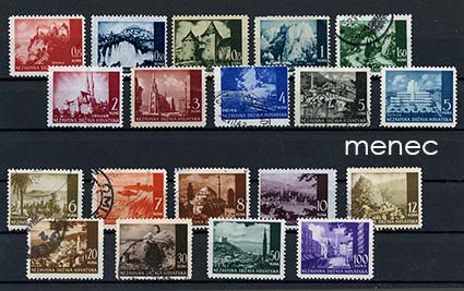 Kroatia, käyttösarja 1941-1942, maisemia 