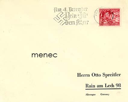 Saksa, Sudeettialueen kansanäänestys 1938, erikoisleima 