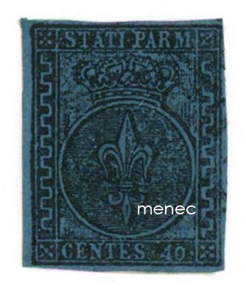 Italia, Parma, 40c 1852 