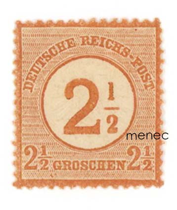 Saksa, käyttömerkki 1874, 2 1/2 Gr 