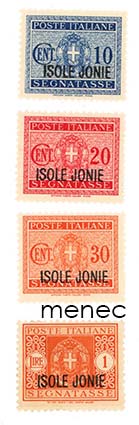 Italia, Joonian saaret 1941, lunastusmerkit 