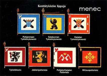 Kenttätykistön lippuja 