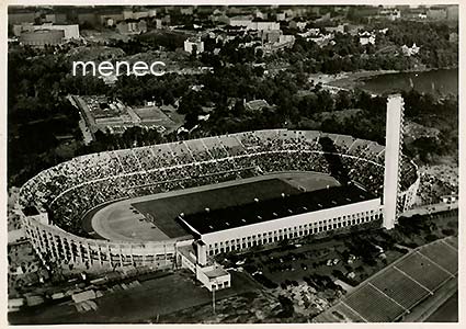Helsinki, Olympiastadion, ilmakuva sivulta 