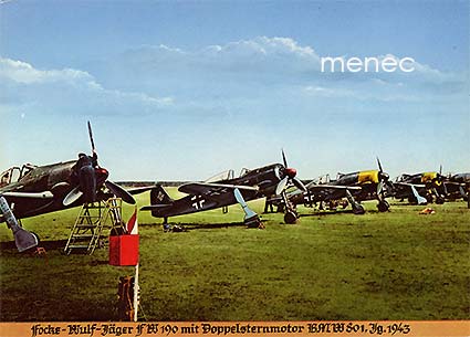 Focke-Wulf-Jäger FW 190 mit Doppelsternmotor BMW 801 Jg. 1943 