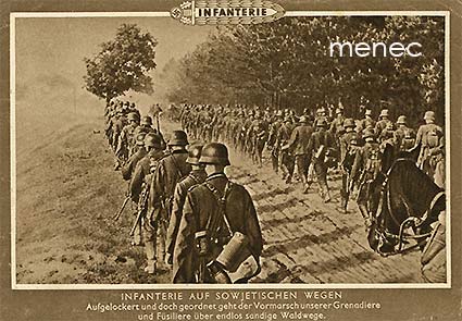Saksa, Infanterie - jalkaväki Venäjän teillä 