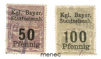 Saksa, Baijeri, rautatiemerkkejä, 2 kpl 