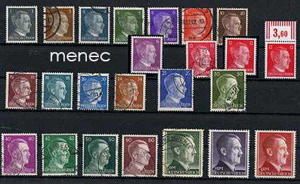 Saksa, käyttösarjaa 1941, Hitler, 24 kpl 