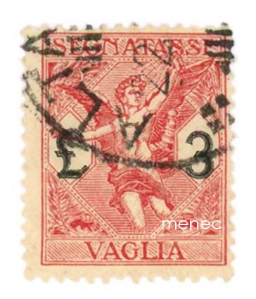 Italia, Vaglia, lunastusmerkki 1924, 3L 