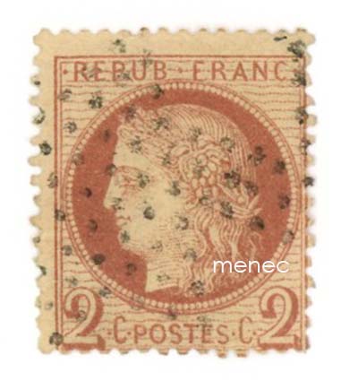Ranska, Ceres 1870, 2c 