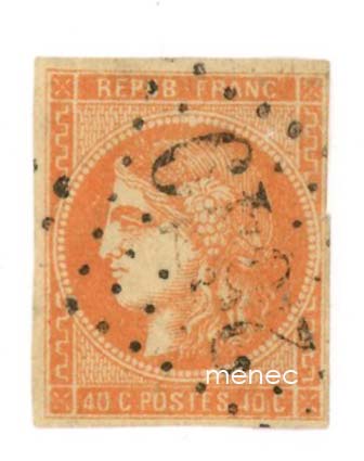 Ranska, Ceres 1849, 40c 