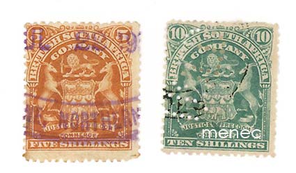 Iso-Britannia, South Africa Company 1898, 5 ja 10 Sh 