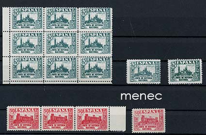 Espanja, Junta de defensa nacional -käyttömerkkejä 1936 