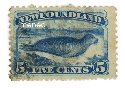 Iso-Britannia, Newfoundland, käyttömerkki 1880, 5c 