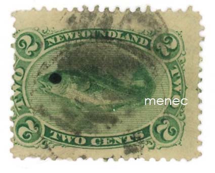 Iso-Britannia, Newfoundland, käyttömerkki 1866, 2c 