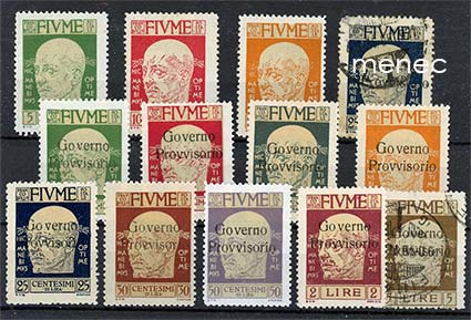 Fiume, vapaavalto 1921, Governo Provvisorio -sarjaa 