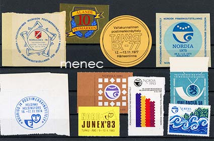 Postimerkkinäyttelyiden kirjeensulkijoita, Suomi, 10 kpl 