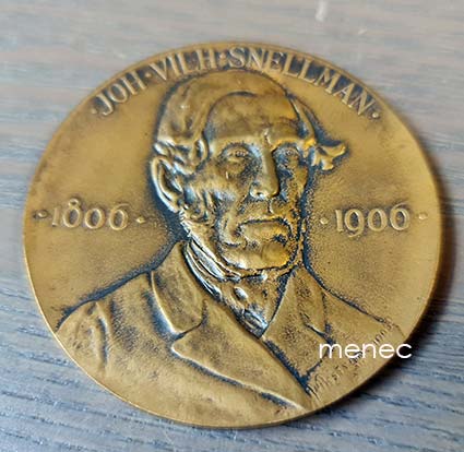 Wikström, Emil - J. V. Snellman  1806-1906, mitali 