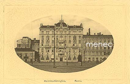 Helsinki, Fennia, preeglattu korukortti 