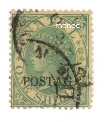 Iso-Britannia, Natal 1869, 1Sh, Postage-ylipainama 