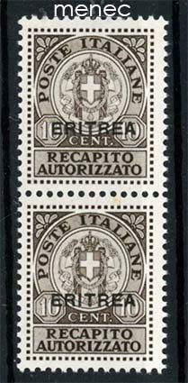 Italia, Eritrea, lisämaksumerkki 1939, pari 