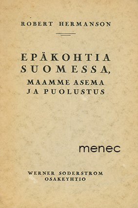 Hermanson, Robert - Epäkohtia Suomessa 
