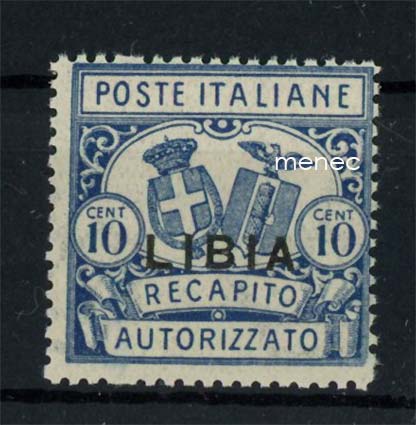 Italia, Libya, perilletoimitusmerkki 1929 