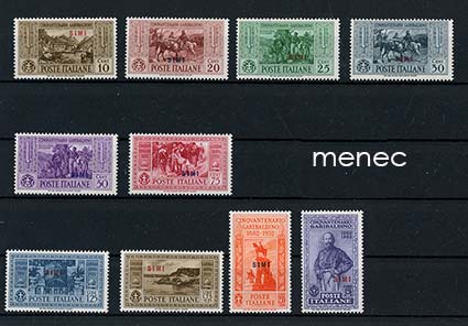 Italia, Egeanmeren saaret 1932, Simi, Garibaldin kuolemasta 50 vuotta 