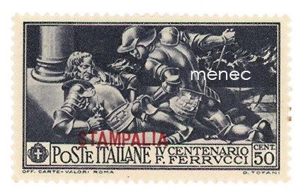 Italia, Egeanmeren saaret 1932, Stampalia, 400 vuotta Francesco Ferruccin kuolemasta 1930, 50c 