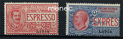 Italia, Libya, pikamerkit 1909 