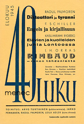 40-luku. Elokuu 1945 