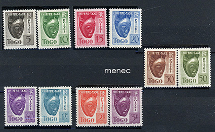 Ranska, Togo, lunastusmerkit 1941 