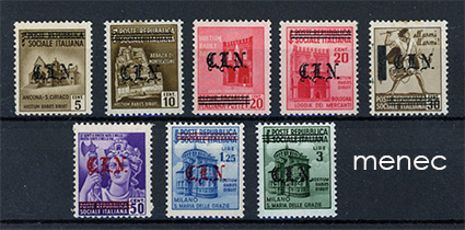 Italia, CLN, Comitato Liberazione Nazionale 1945, 8 kpl 