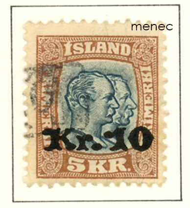 Islanti, 10/5 kr -ylipainama 1930 