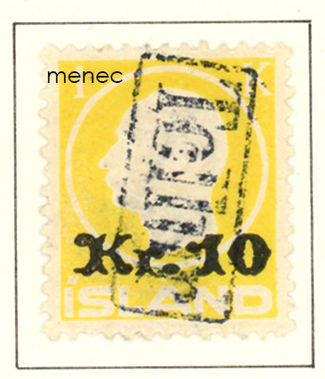 Islanti, 10/1kr -ylipainama 1924 