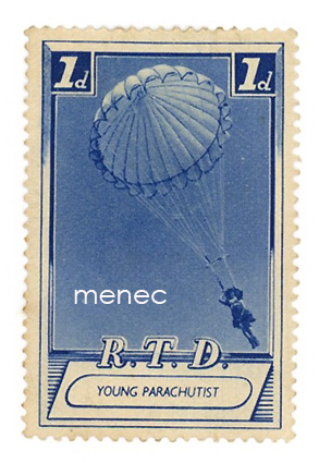 R. T. D. Young parachutist, 1p 