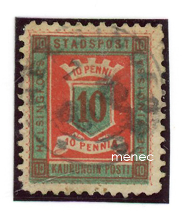 Helsinki, kaupunginposti 1883, numerovaakunamalli 