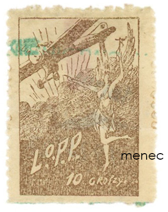 Puola, ilmailu-hyväntekeväisyysmerkki 10 Gr 