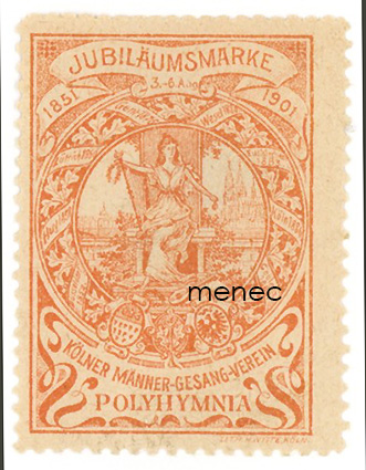 Saksa, Kölnin mieslaulajayhdistyksen juhla-kirjeensulkija 1851-1901 