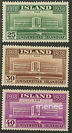 Islanti, Reykjavikin yliopisto 1938 