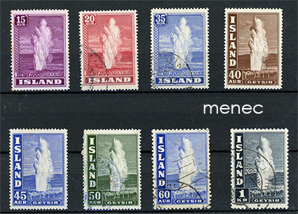 Islanti, Geysir-sarjaa 1938-1947, 8 kpl 