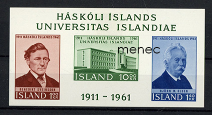 Islanti, yliopisto 50 vuotta 1961, pienoisarkki 