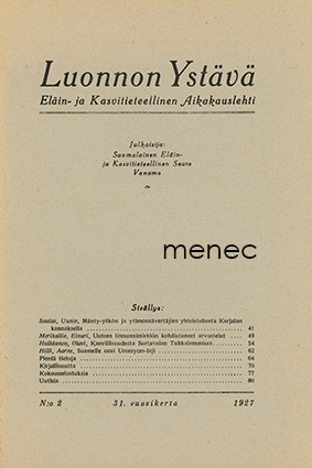 Luonnon ystävä  1927,2