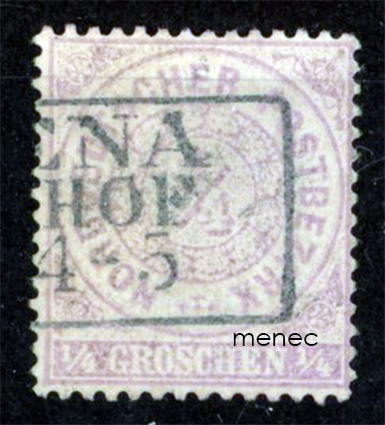 Saksa, paikallisposti, Norddeutscher Postbezirk 1869, 1/4 Gr 