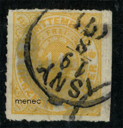 Saksa, Württemberg, 14 Kr 1869 