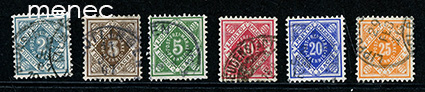 Saksa, Württemberg, virkamerkkisarja 1906-1916 